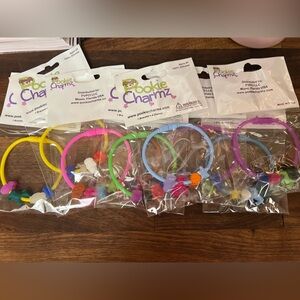 Pookie Charmz Silicone Bracelet with Charms 7 colors